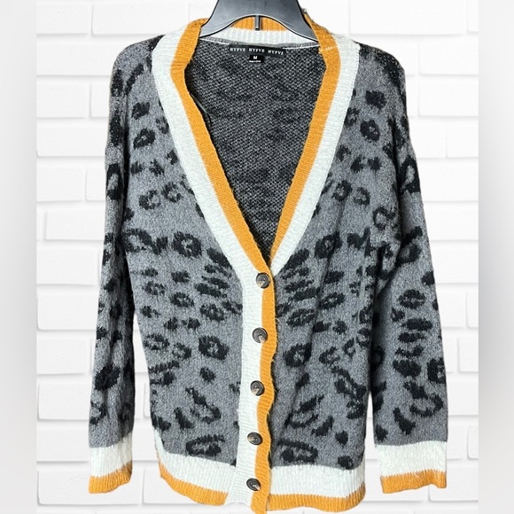 HYFVE Sweaters - Animal Print Cardigan
